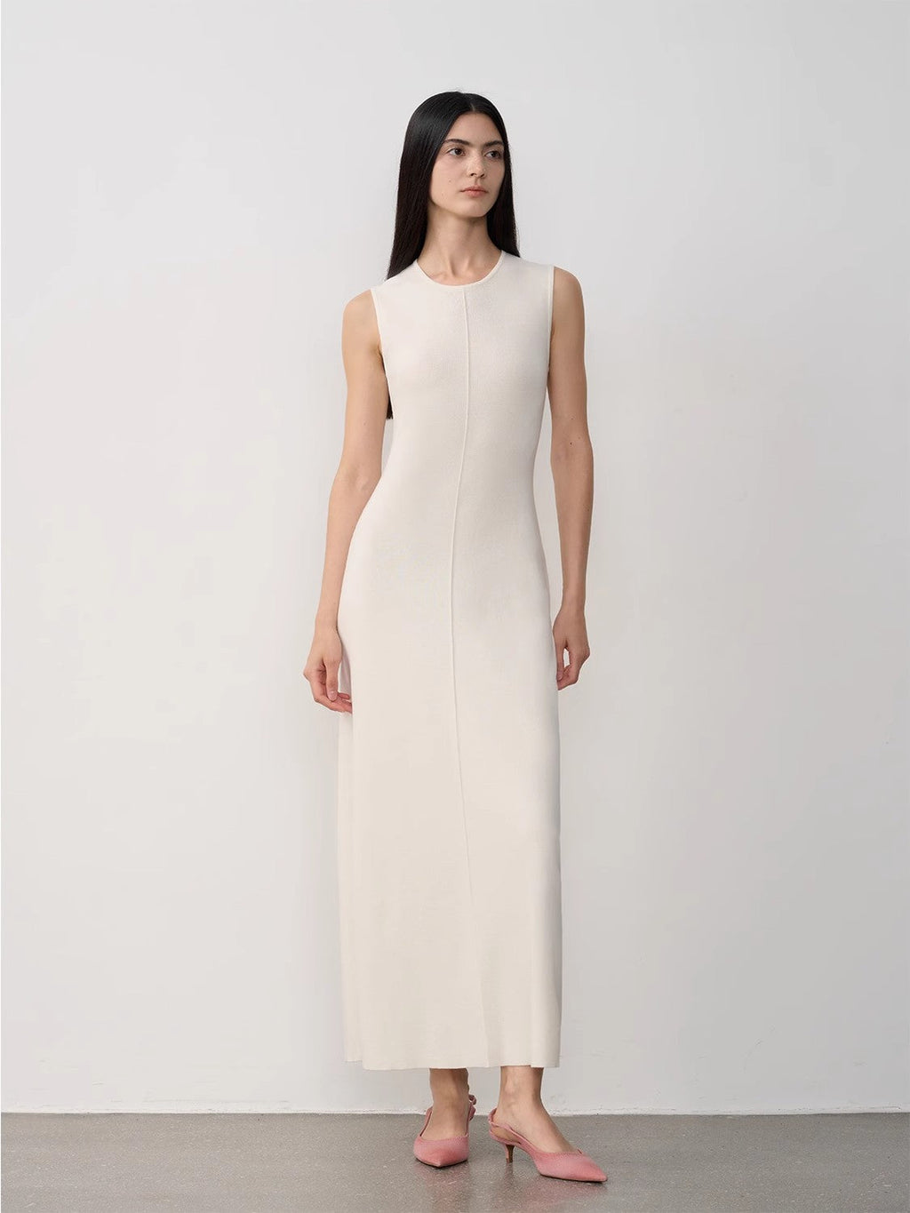 Fireladyfur Women's Merino Wool Knit Dress"Island Letters"