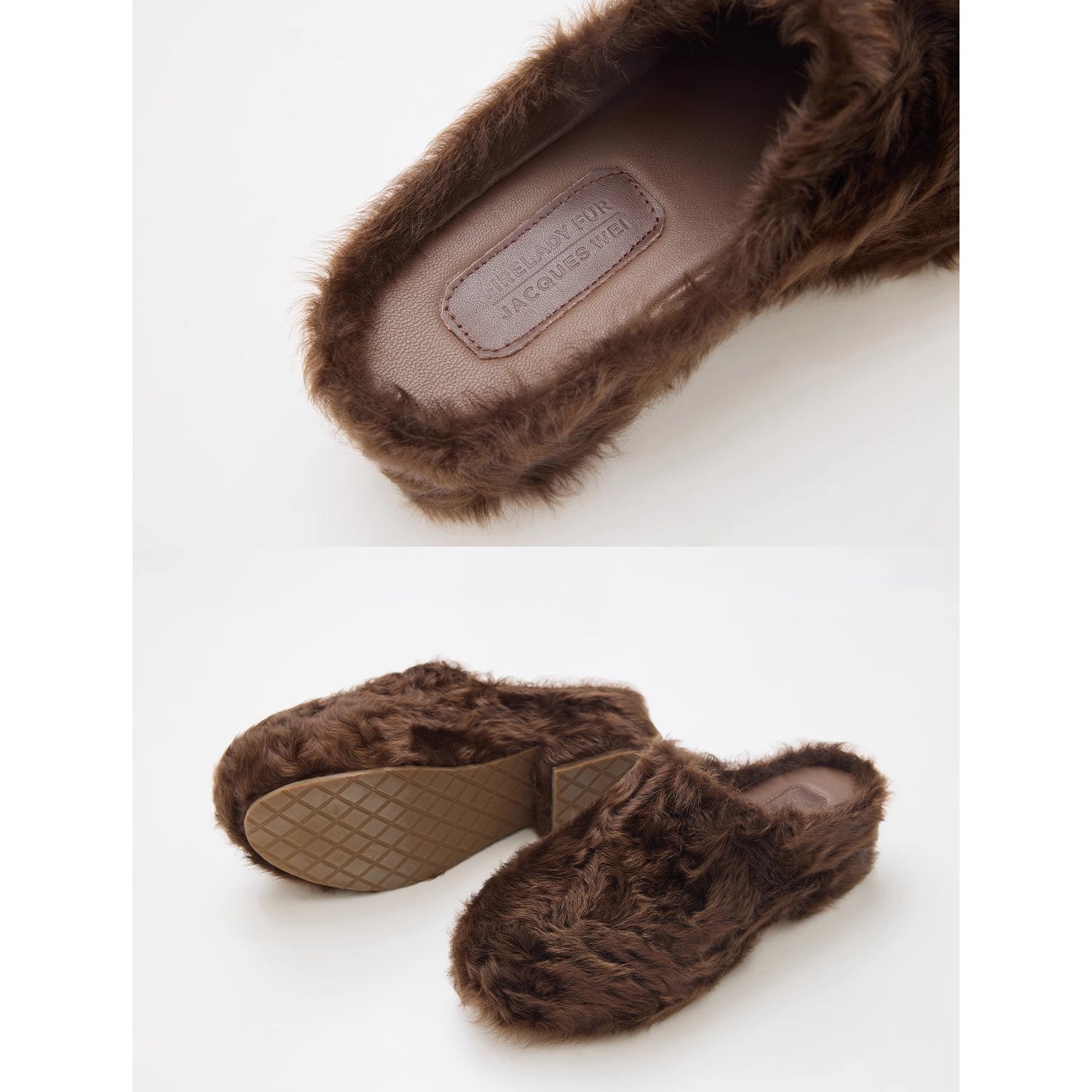 FF × JW Collaboration - Fur-Lined Slip-On Platform Sneakers