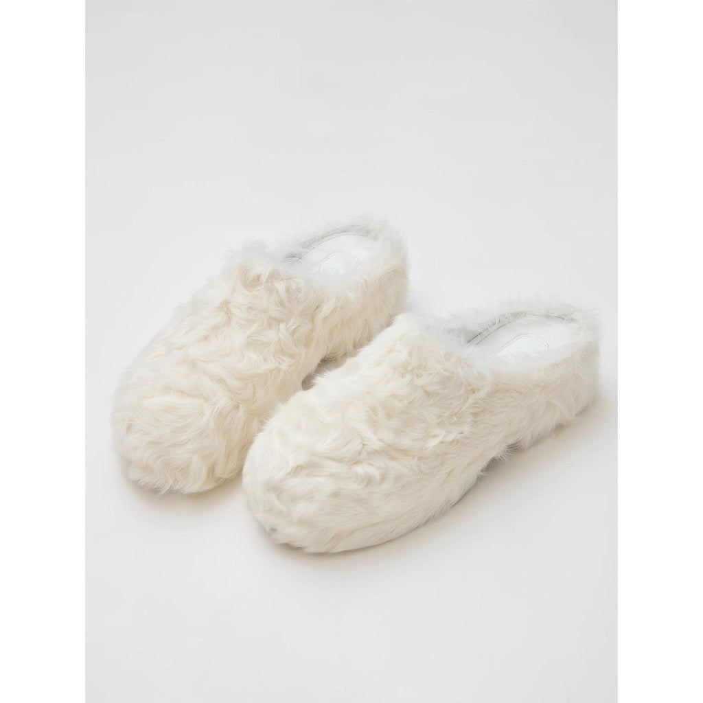 FF × JW Collaboration - Fur-Lined Slip-On Platform Sneakers