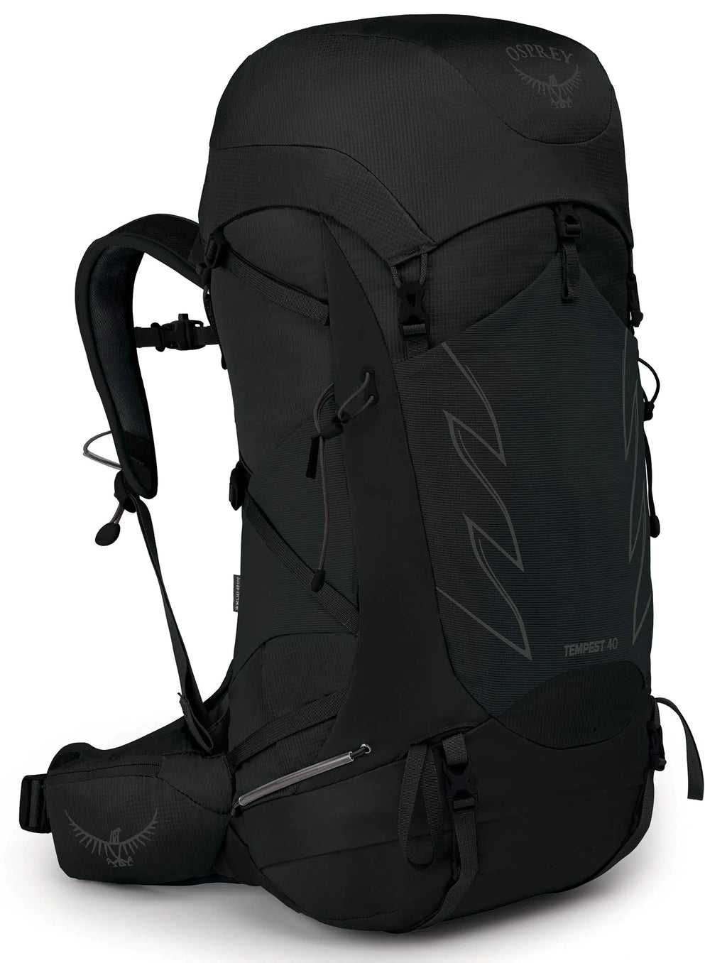 Osprey Tempest 40L Womens Hiking Backpack with Hipbelt Stealth Black WXS/S