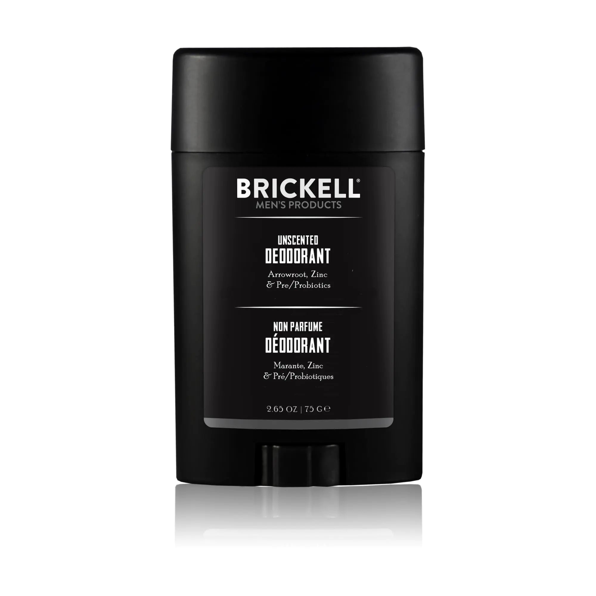 Brickell Mens Products Natural Deodorant For Men Natural and Organic Aluminum Alcohol and Baking Soda Free 2.65 Ounce Unscented