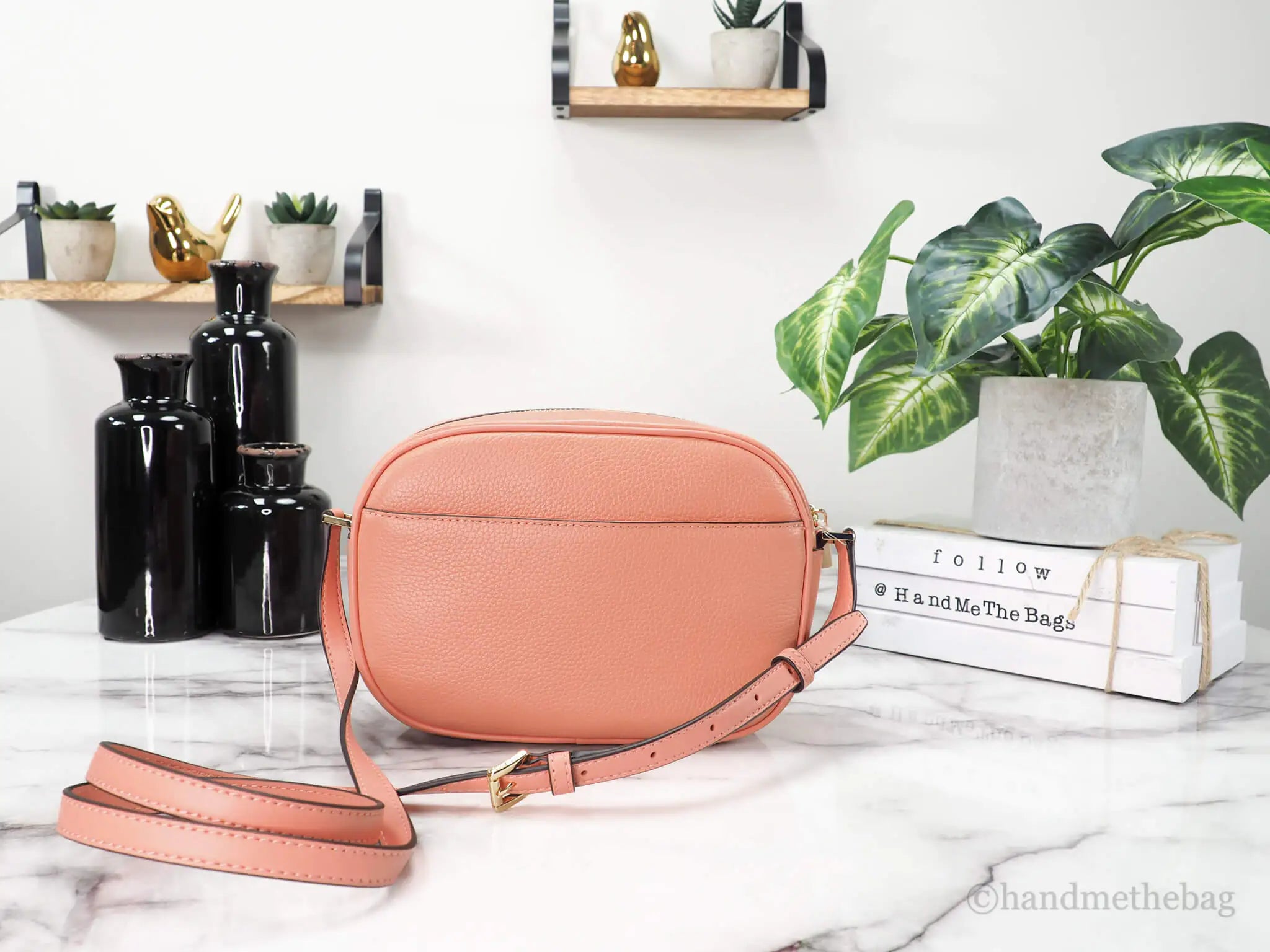 Michael Kors Jet Set Travel Sherbert Oval Camera Bag