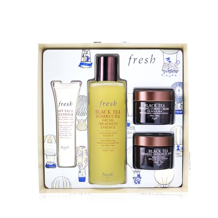 FRESH - Black Tea Firming Beauty Bundle Set - 20ml/0.6oz - 150m