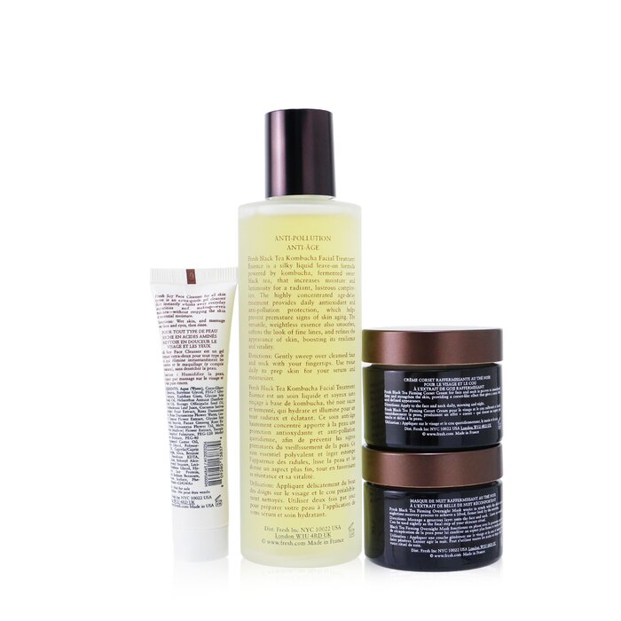 FRESH - Black Tea Firming Beauty Bundle Set - 20ml/0.6oz - 150m