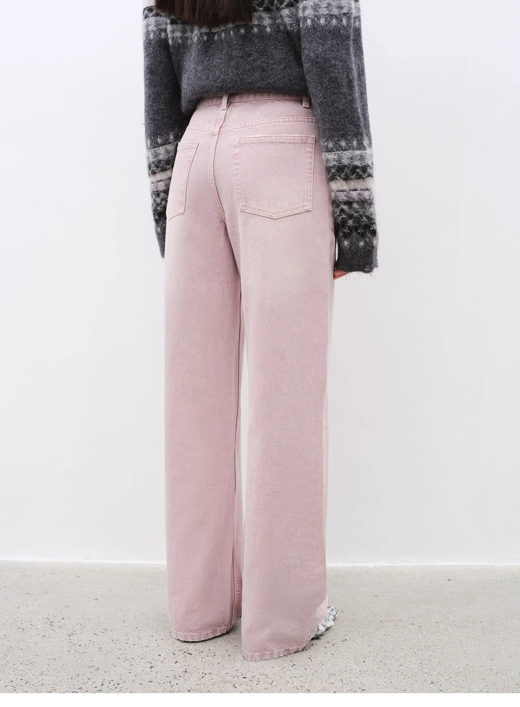 "Active Street" Retro Casual Heavy Washed Slim Straight Jeans