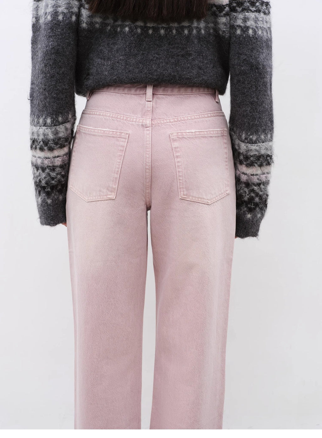 "Active Street" Retro Casual Heavy Washed Slim Straight Jeans