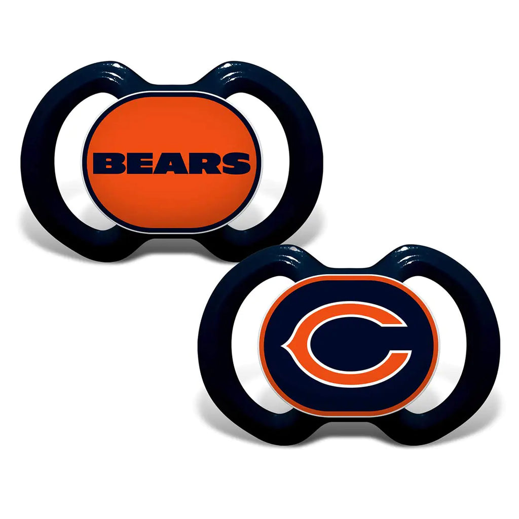 Pacifier 2-Pack - NFL Chicago Bears - Officially Licensed League Gear