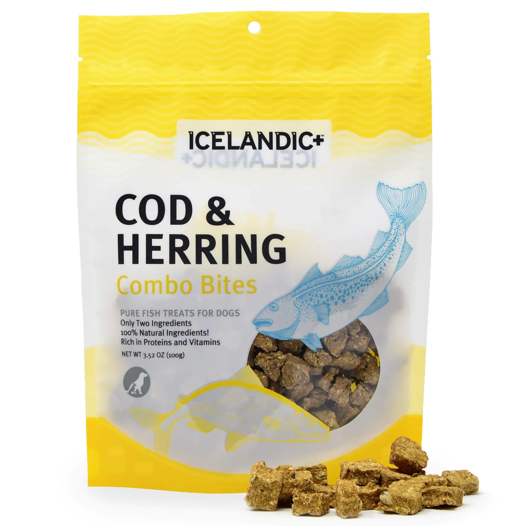 Icelandic+ Cod & Herring Combo Bites Dog Treat 3.0-oz Bag