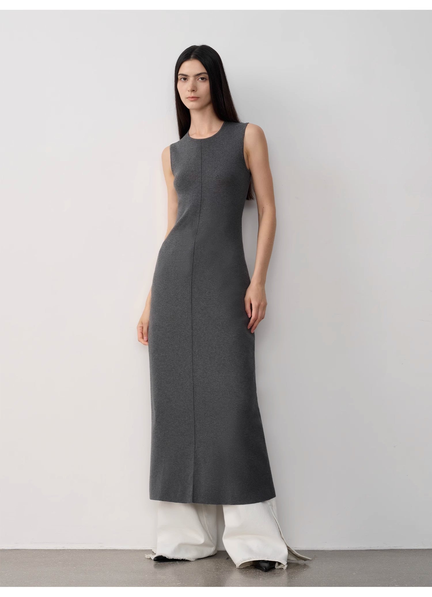Fireladyfur Women's Merino Wool Knit Dress"Island Letters"