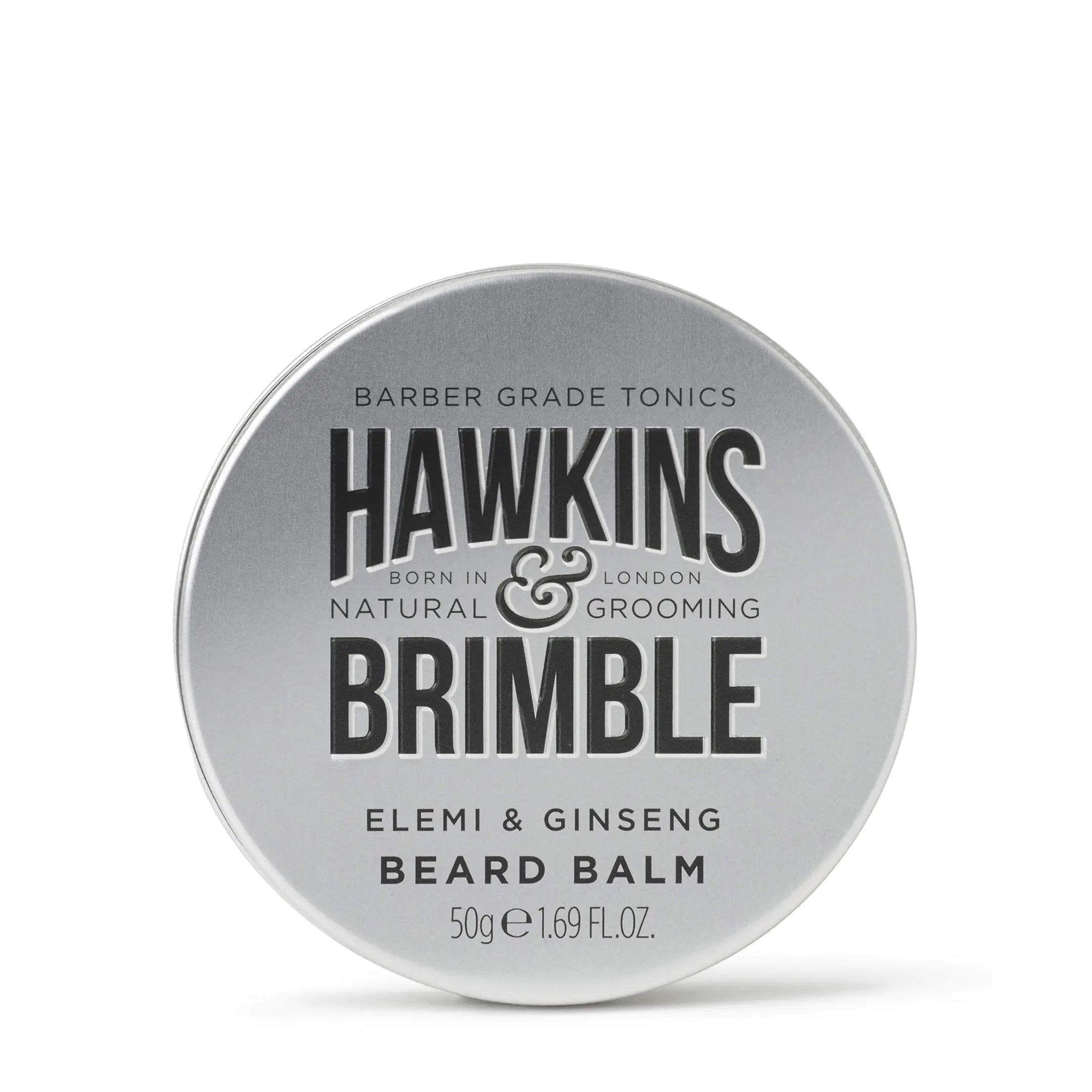 Hawkins & Brimble - Beard Balm for Men 50g - Mens Beard Grooming Balm for Smoothing Softening & Conditioning - Beard Styling Balm to Support Beard Growth - Elemi & Ginseng Acclaimed Signature Scent