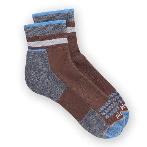 PISAC Mens Ryder Quarter Sock Maroon Medium
