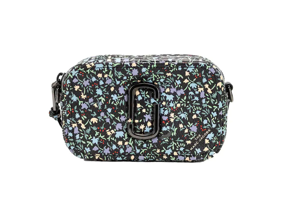 Marc Jacobs The Mini Floral Snapshot Leather Crossbody Bag