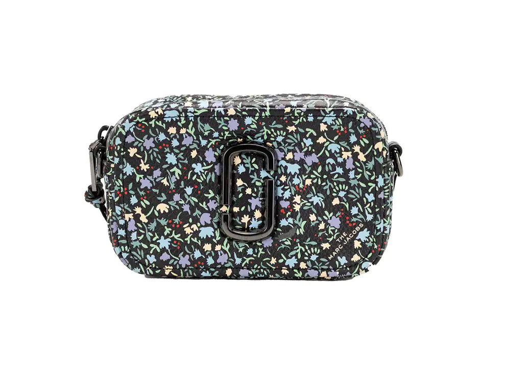 Marc Jacobs The Mini Floral Snapshot Leather Crossbody Bag