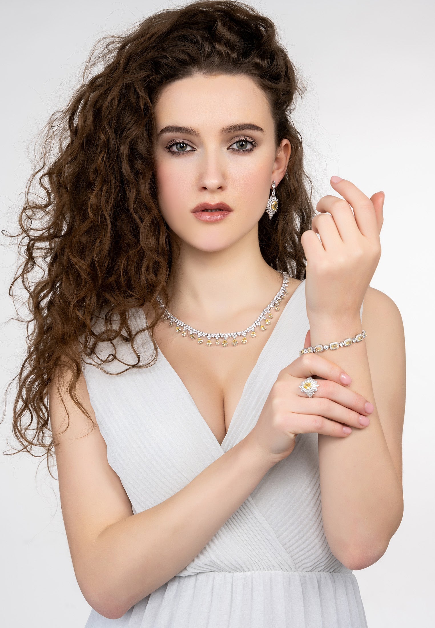 Elena Gemstone Bracelet Lemon Topaz Silver