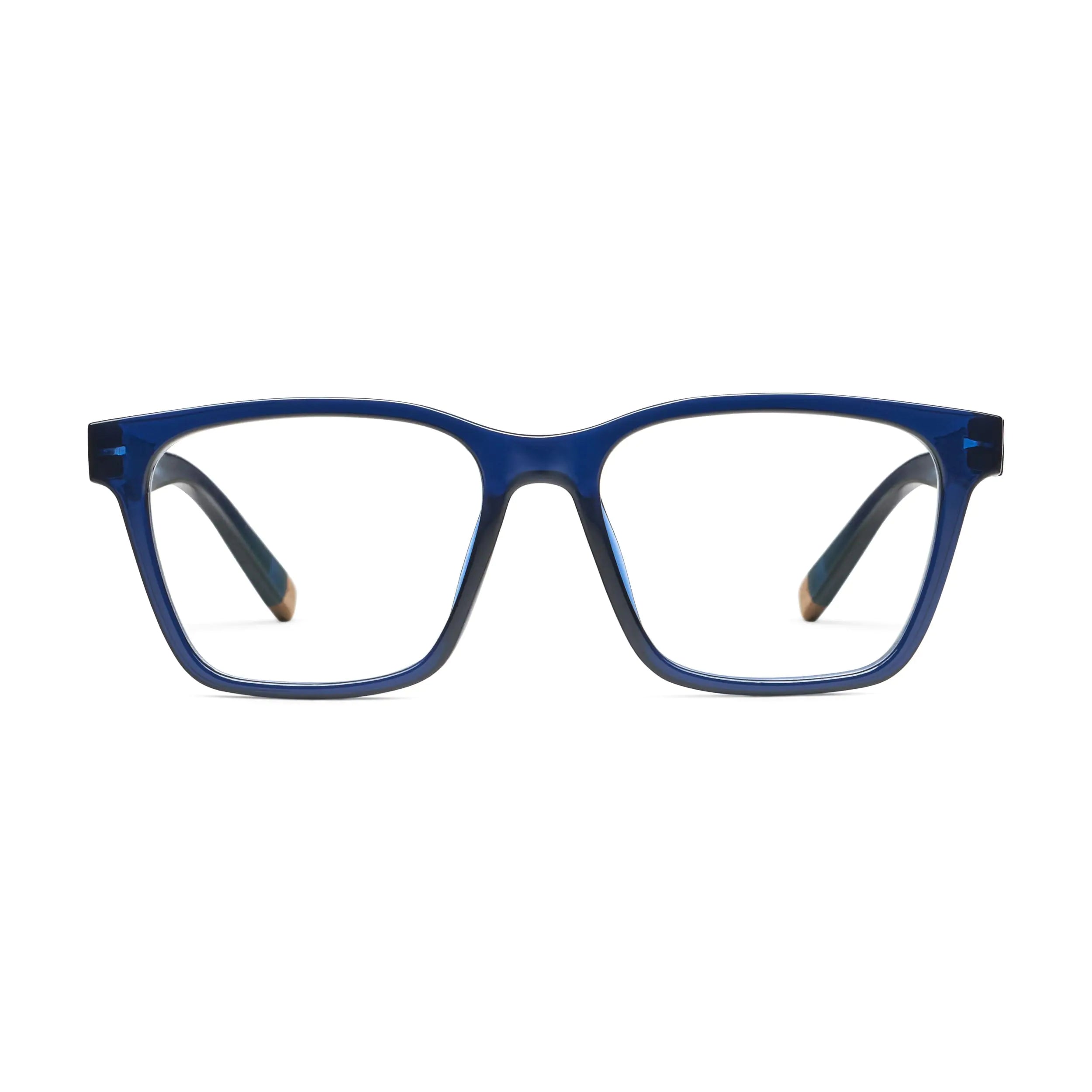 Peepers by PeeperSpecs Mens Wilder Square Reading Glasses Navy 1.00 + 1