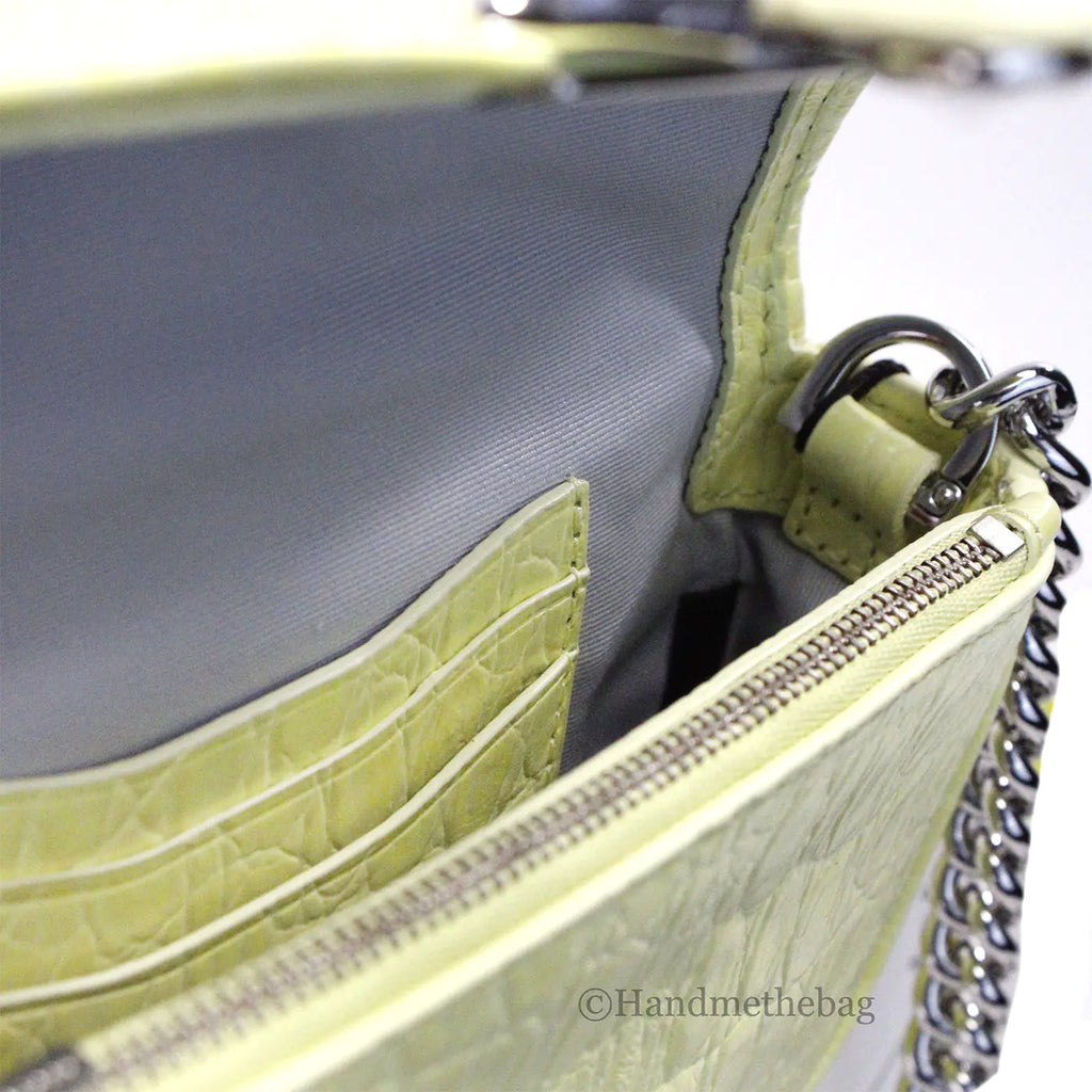 Marc Jacobs The Mini Shoulder Bag Yellow Embossed Crossbody