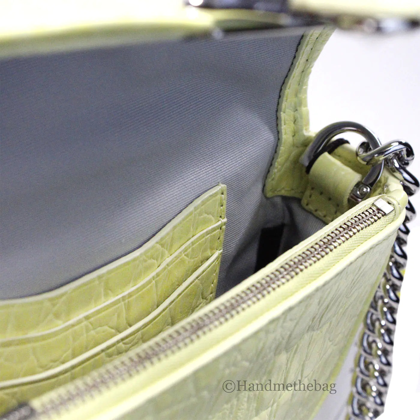 Marc Jacobs The Mini Shoulder Bag Yellow Embossed Crossbody