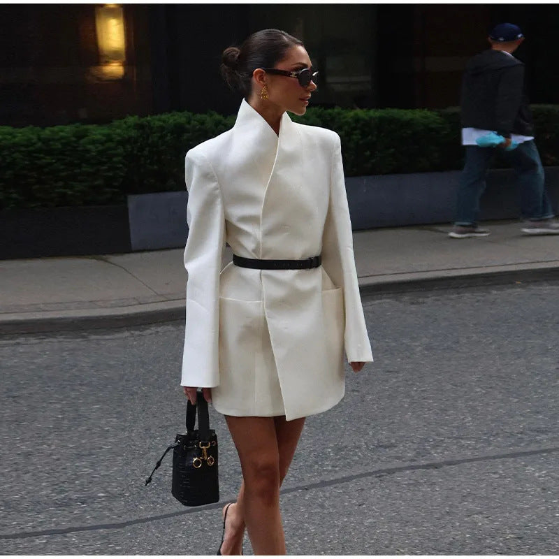 Black and White Women's Suit Jacket, Wall Street, BYMANYC New York.