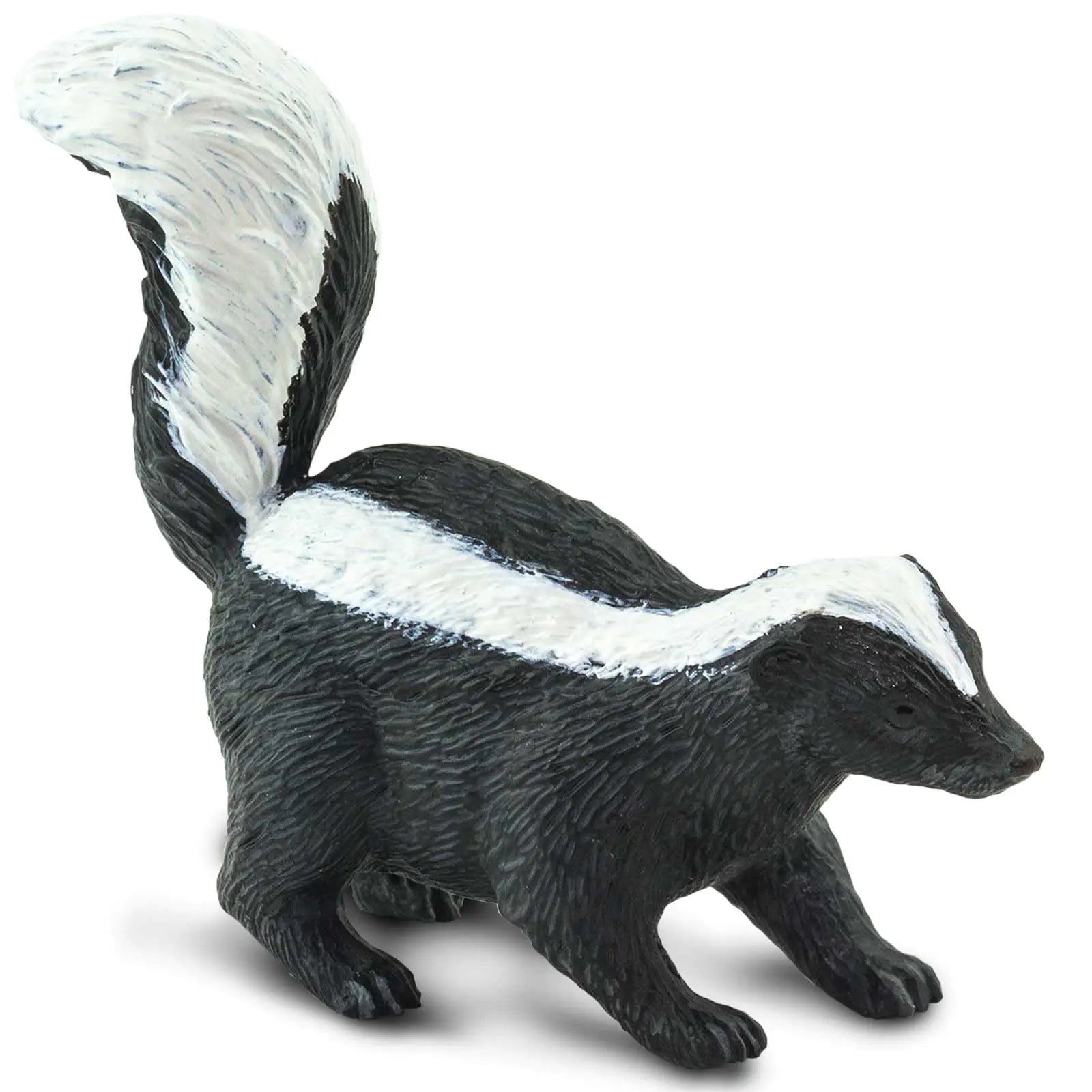 Safari Ltd. Striped Skunk Figurine - Lifelike 2.5" Model Figure - Educational Toy for Boys Girls and Kids Ages 3+