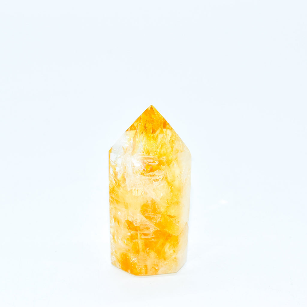 Citrine Polished Hexagon Points