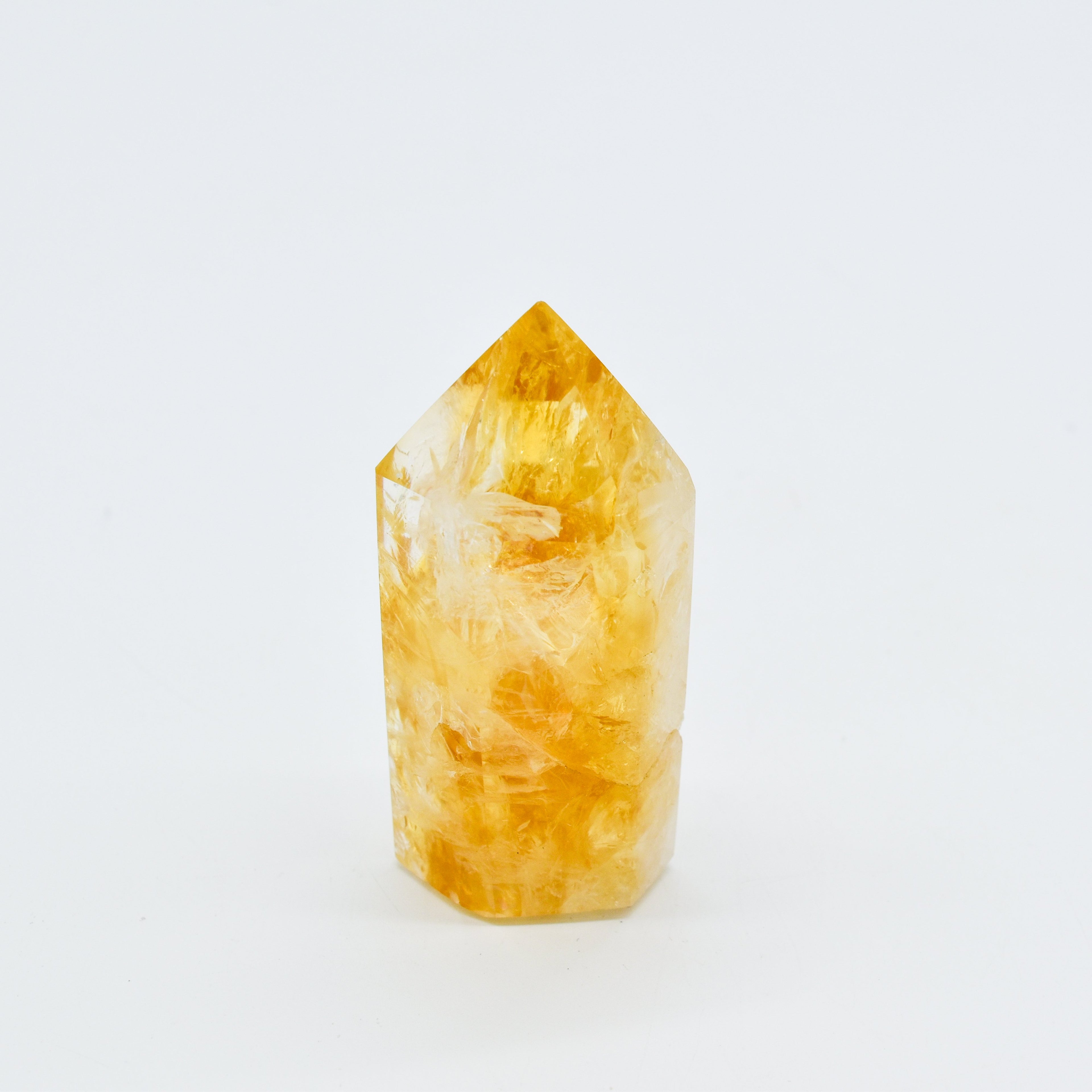 Citrine Polished Hexagon Points