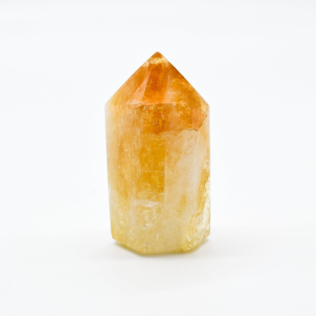 Citrine Polished Hexagon Points
