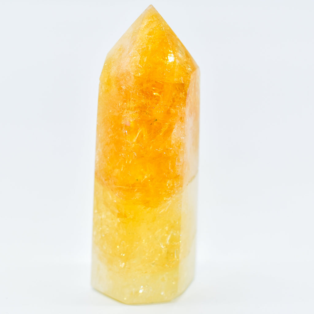 Citrine Polished Hexagon Points