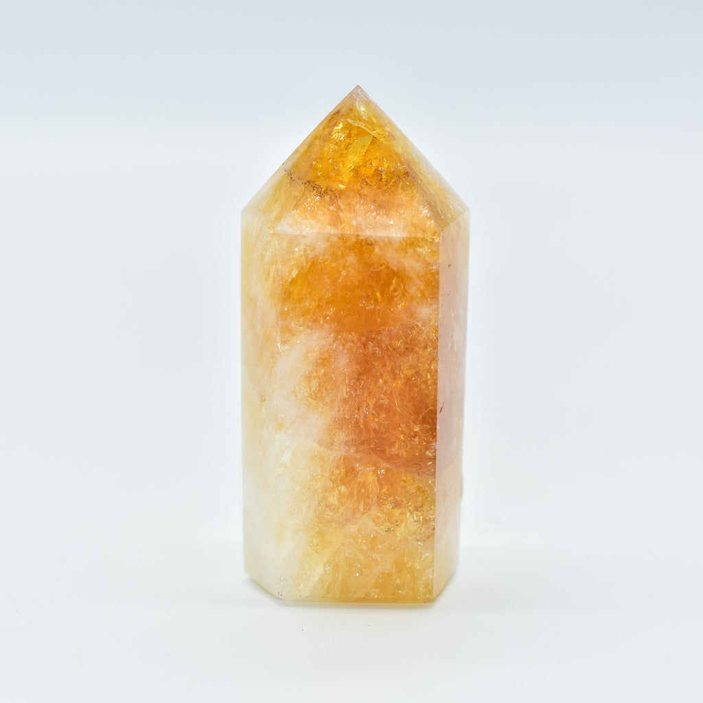 Citrine Polished Hexagon Points