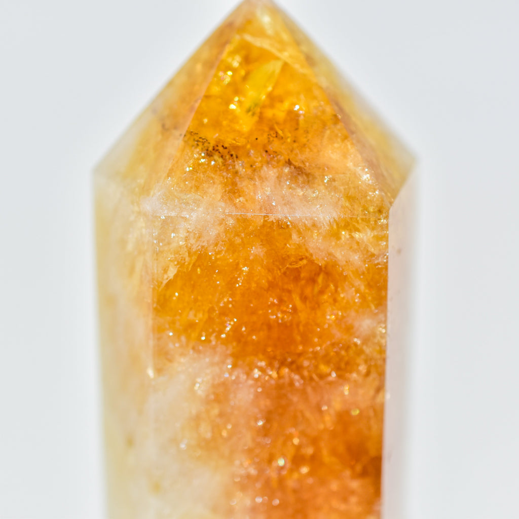Citrine Polished Hexagon Points