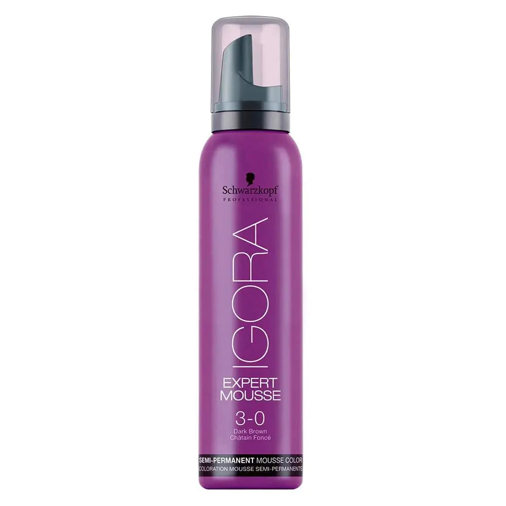Schwarzkopf Professional Igora Expert Mousse 3-0 Dark Brown Semi-permanent 3.2 Ounce