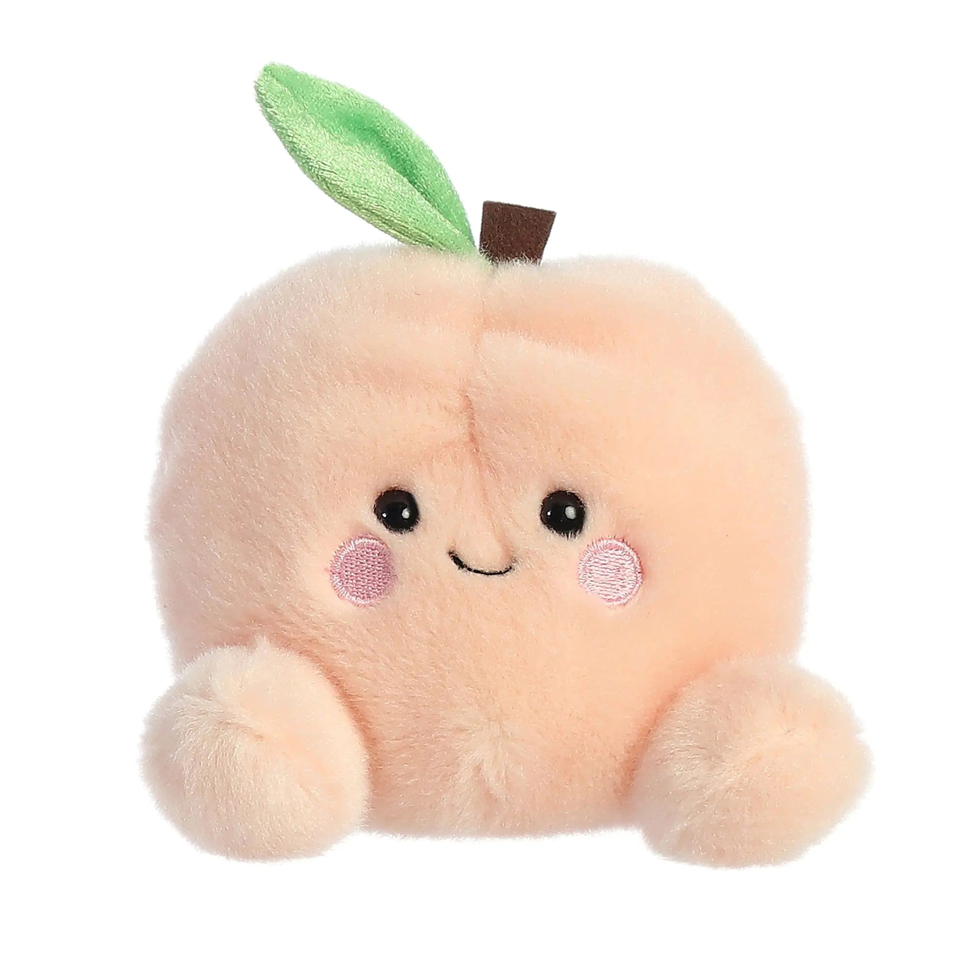 Aurora® Adorable Palm Pals™ Mellow Peach™ Stuffed Animal - Pocket-Sized Play - Collectable Fun - Pink 5 Inches