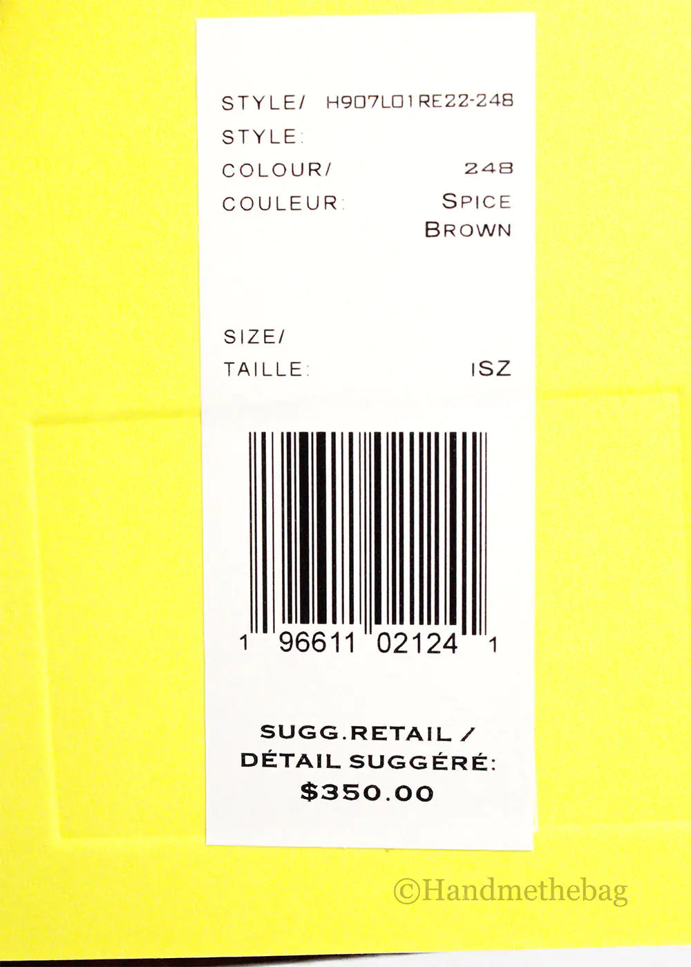 Marc Jacobs The Mini Shoulder Bag Brown Embossed Crossbody