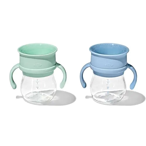OXO Tot Transitions 360 Cup 6 oz. with Handles - Opal and Dusk - 2 Pack