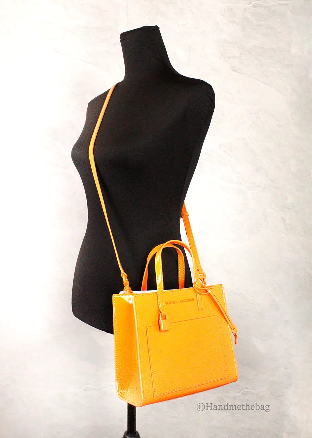 Marc Jacobs Mini Grind Scorched Leather Crossbody Tote