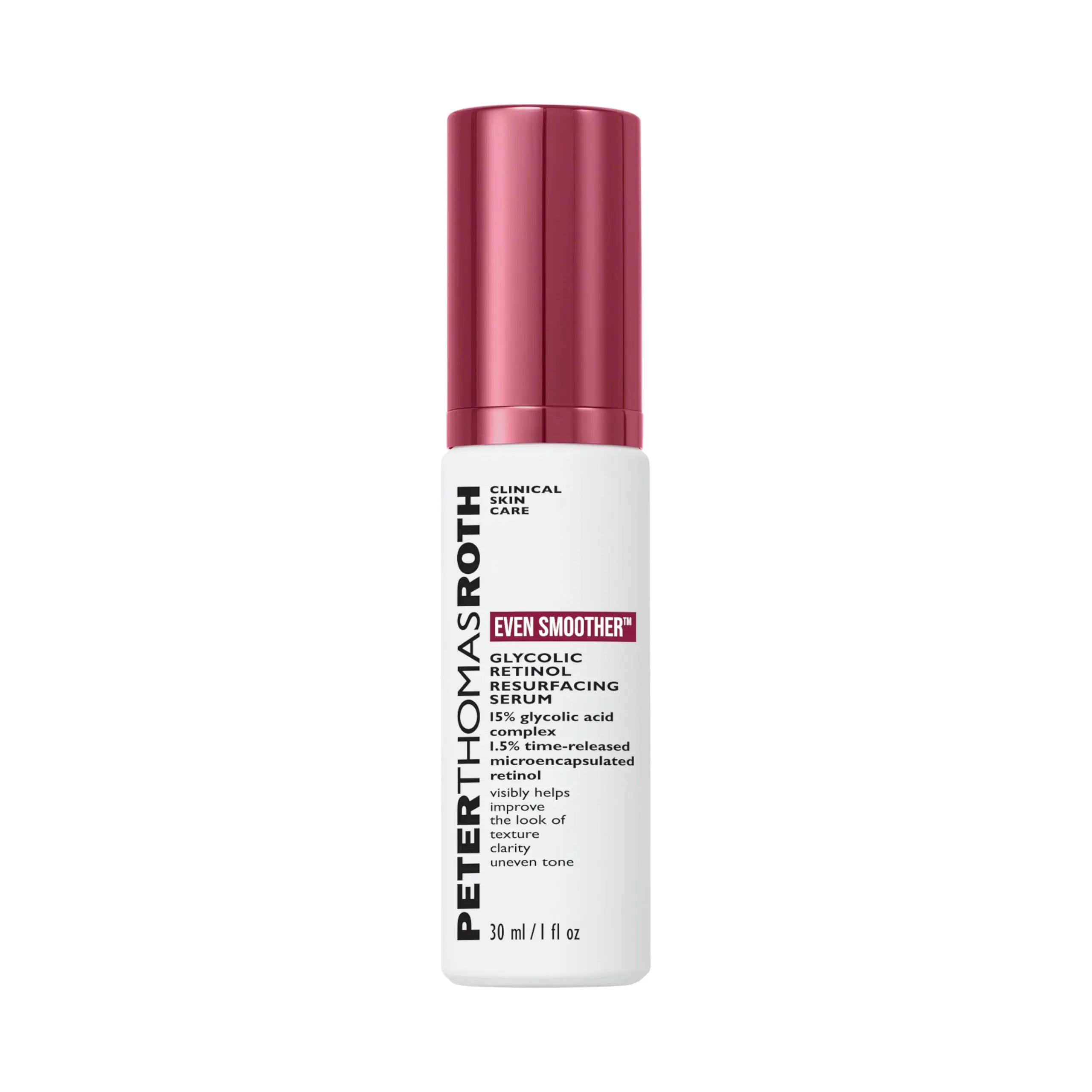 Peter Thomas Roth | Even Smoother Glycolic Retinol Resurfacing Serum | Glycolic Acid Serum with Retinol for Uneven Texture and Tone 1 fl. oz.