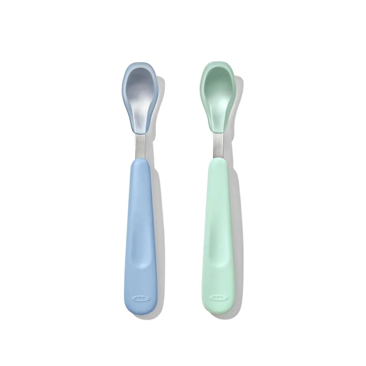 OXO Tot Feeding Spoon Set with Soft Silicone - Opal and Dusk