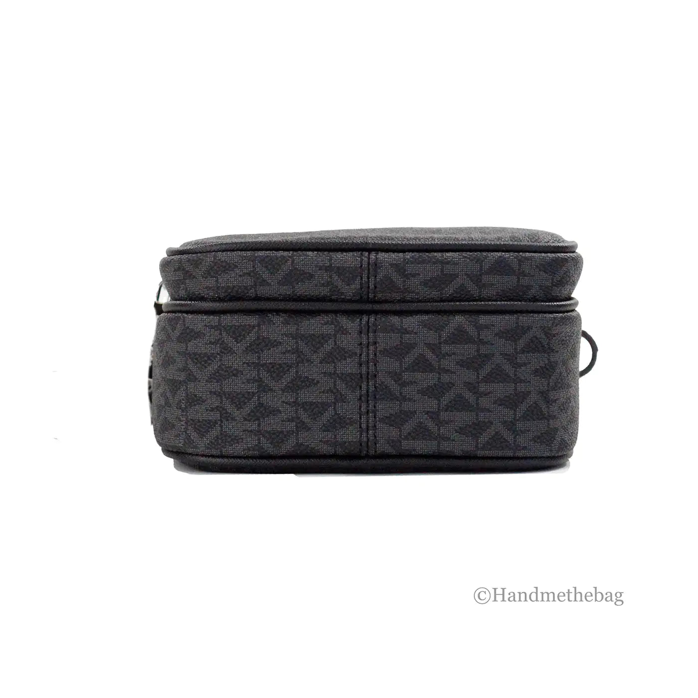 Michael Kors Flight Black PVC North South Chain Crossbody