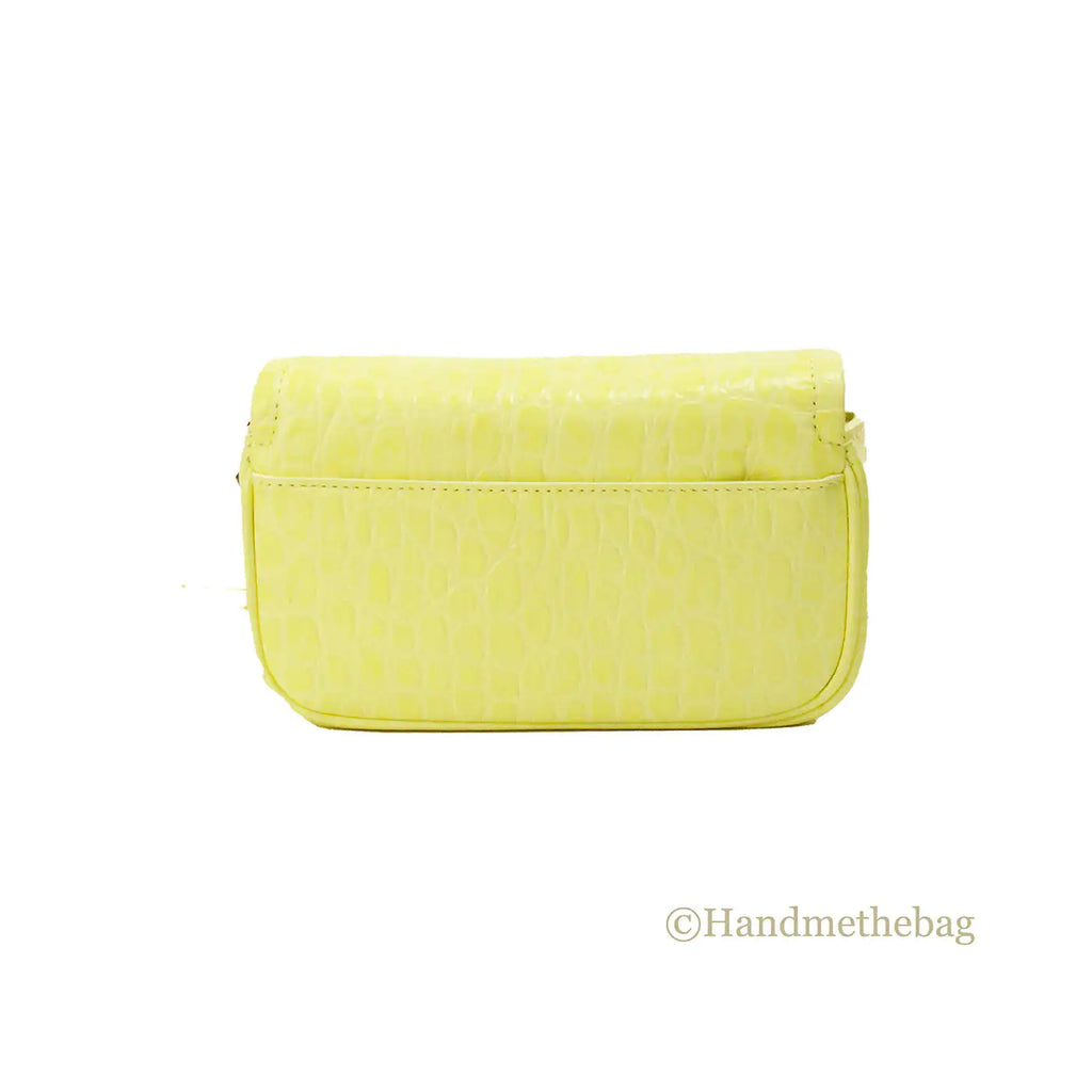 Marc Jacobs The Mini Shoulder Bag Yellow Embossed Crossbody
