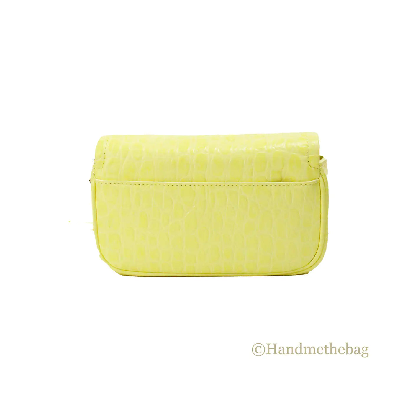 Marc Jacobs The Mini Shoulder Bag Yellow Embossed Crossbody