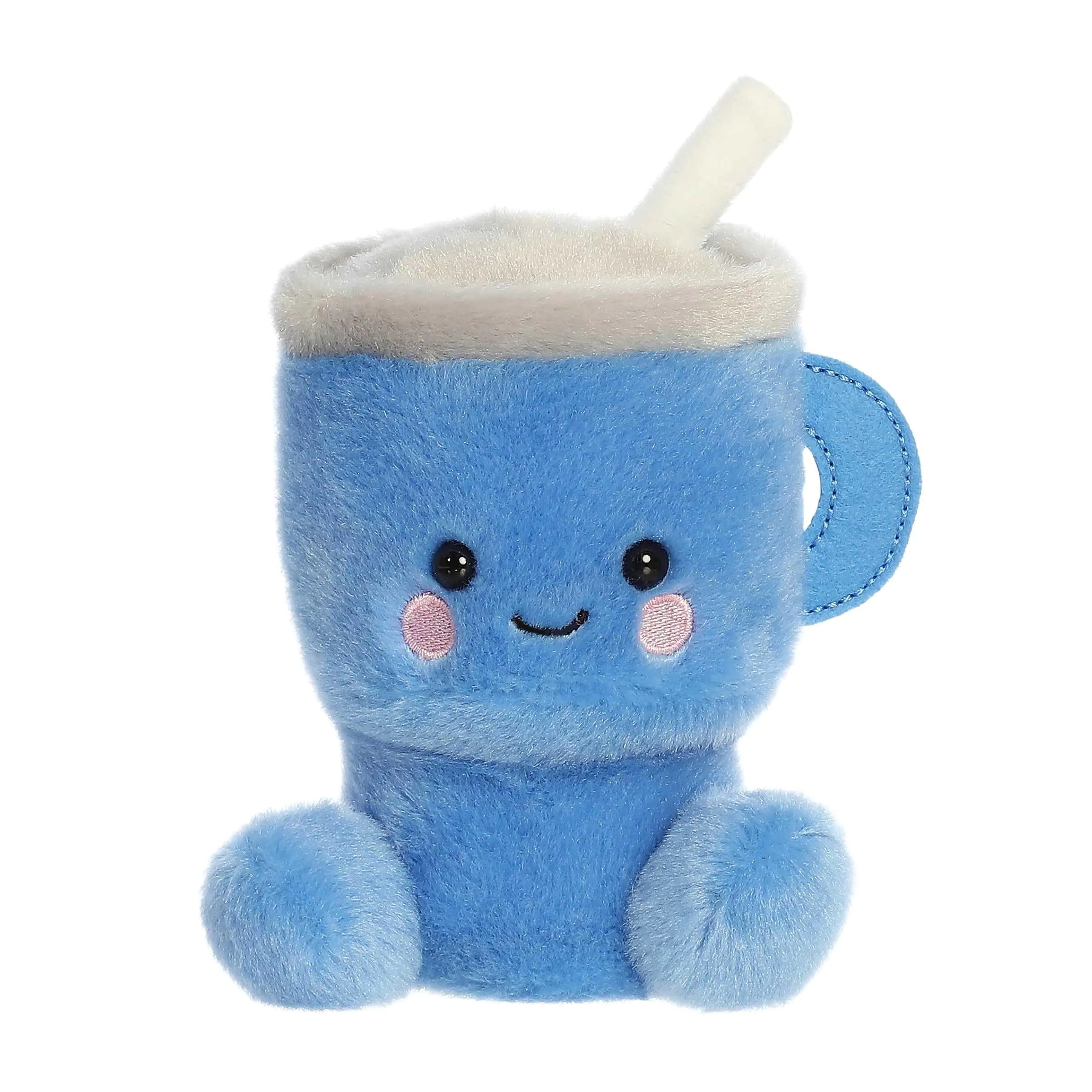 Aurora® Adorable Palm Pals™ Cliff Travel Cup™ Stuffed Animal - Pocket-Sized Play - Collectable Fun - Blue 5 Inches