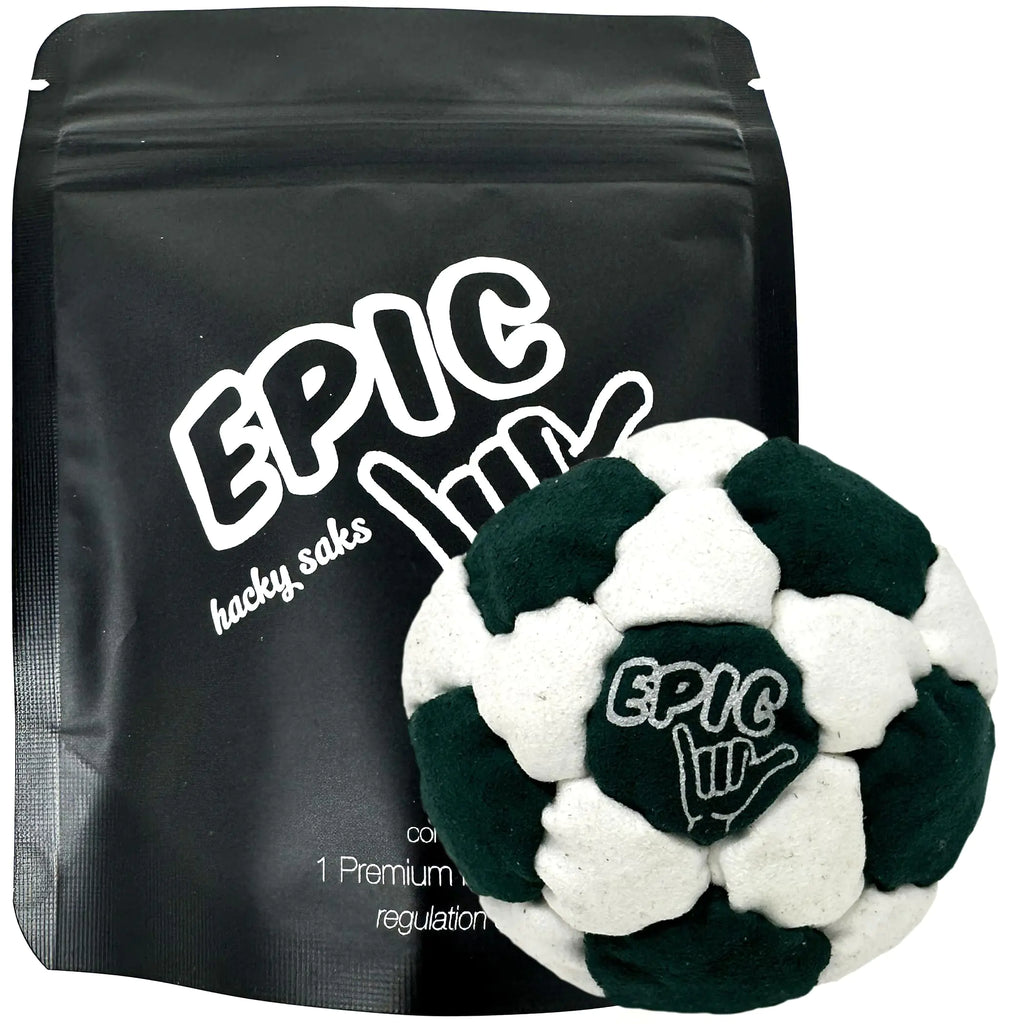 Epic Hacky Saks Classic Footbag Hacky Sack Balls for Adults and Kids Green Soccer