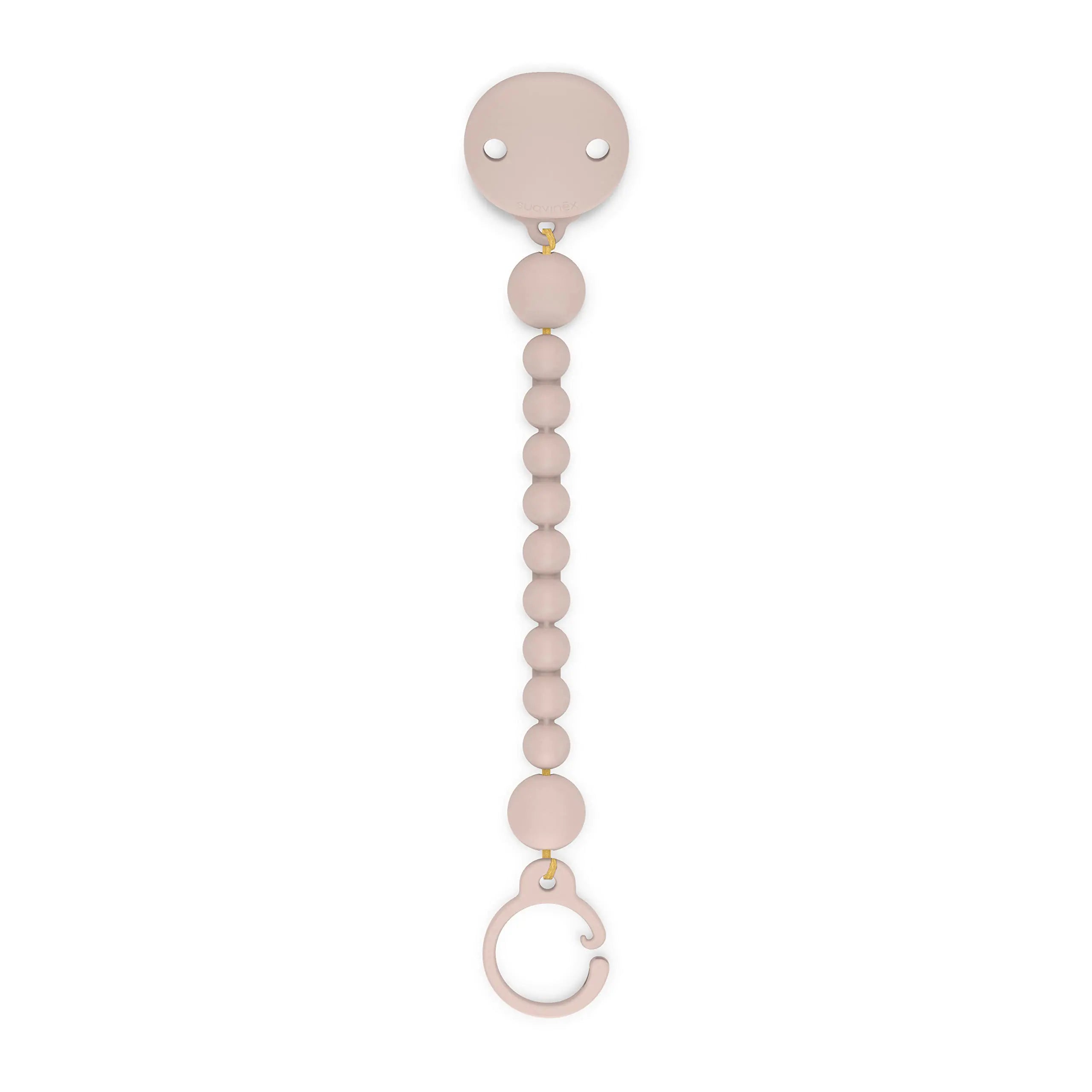 Suavinex Color Essence Baby Pacifier Clip 100% Soft Silicone | Designed in Spain | Marshmallow Nude