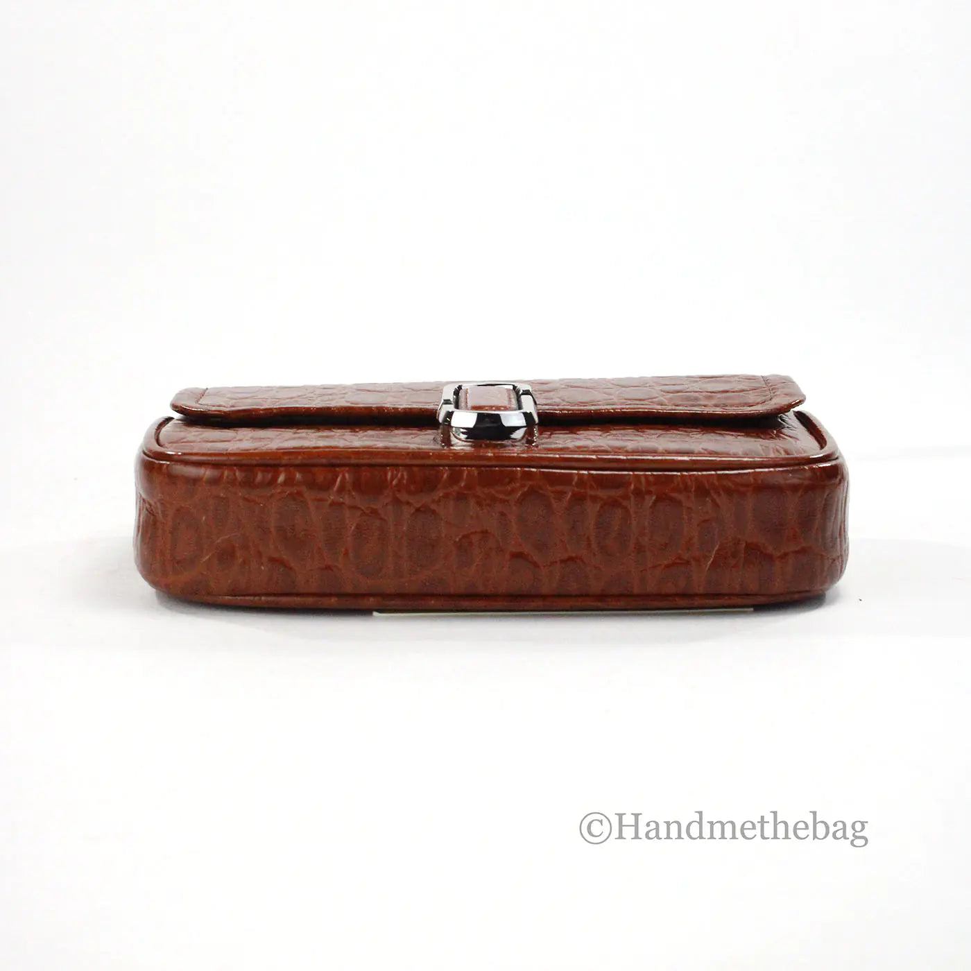 Marc Jacobs The Mini Shoulder Bag Brown Embossed Crossbody