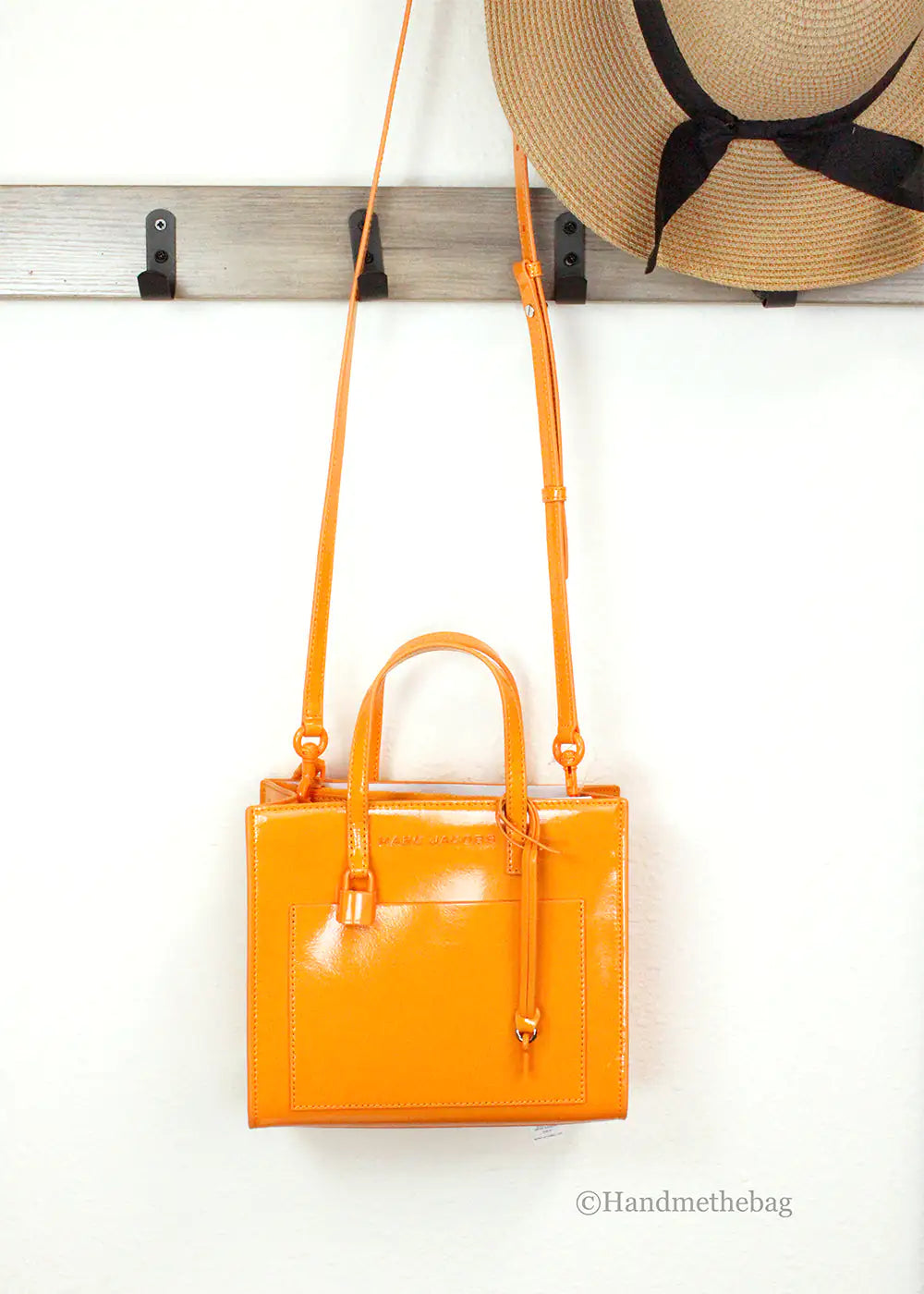 Marc Jacobs Mini Grind Scorched Leather Crossbody Tote