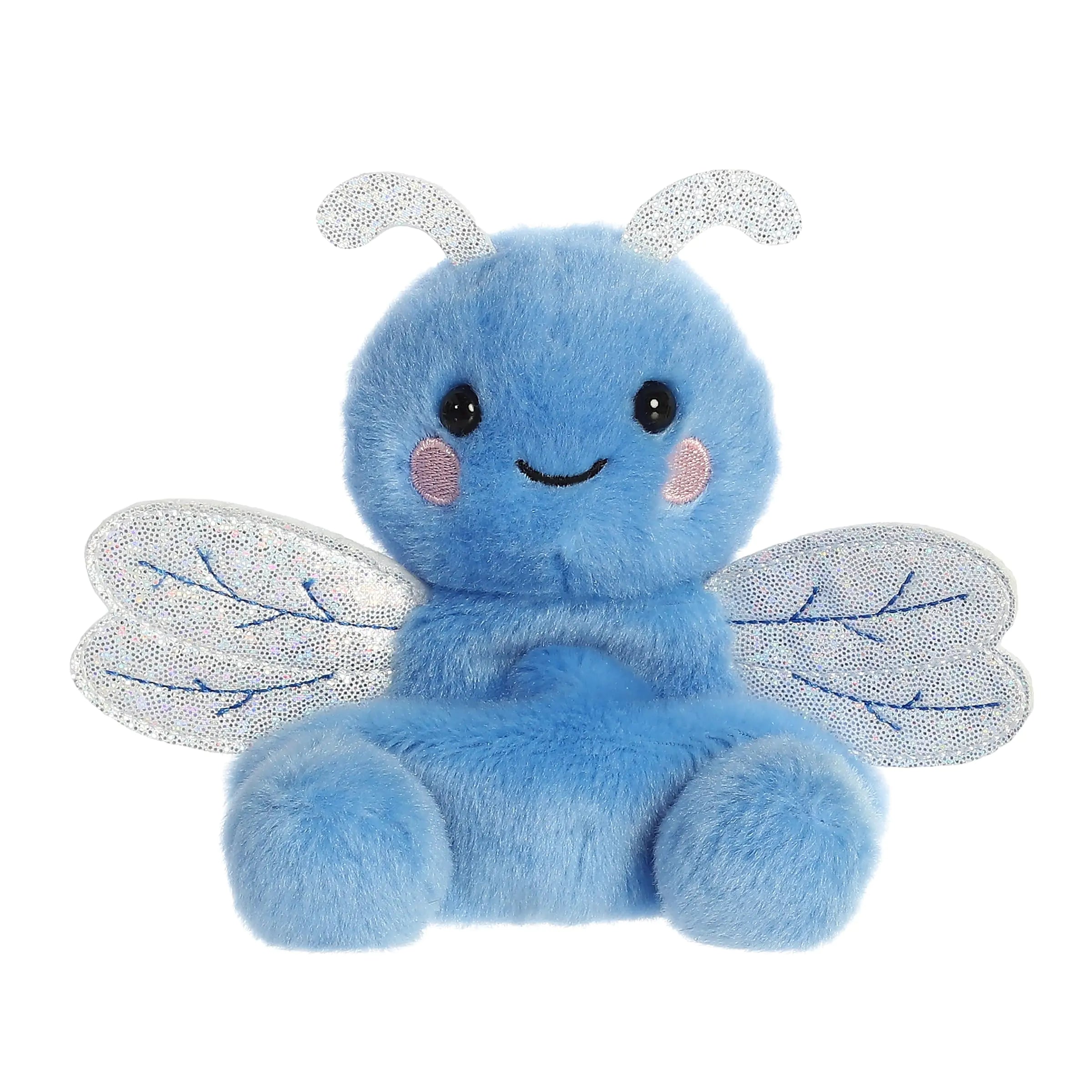 Aurora® Adorable Palm Pals™ Dart Dragonfly™ Stuffed Animal - Pocket-Sized Play - Collectable Fun - Blue 5 Inches