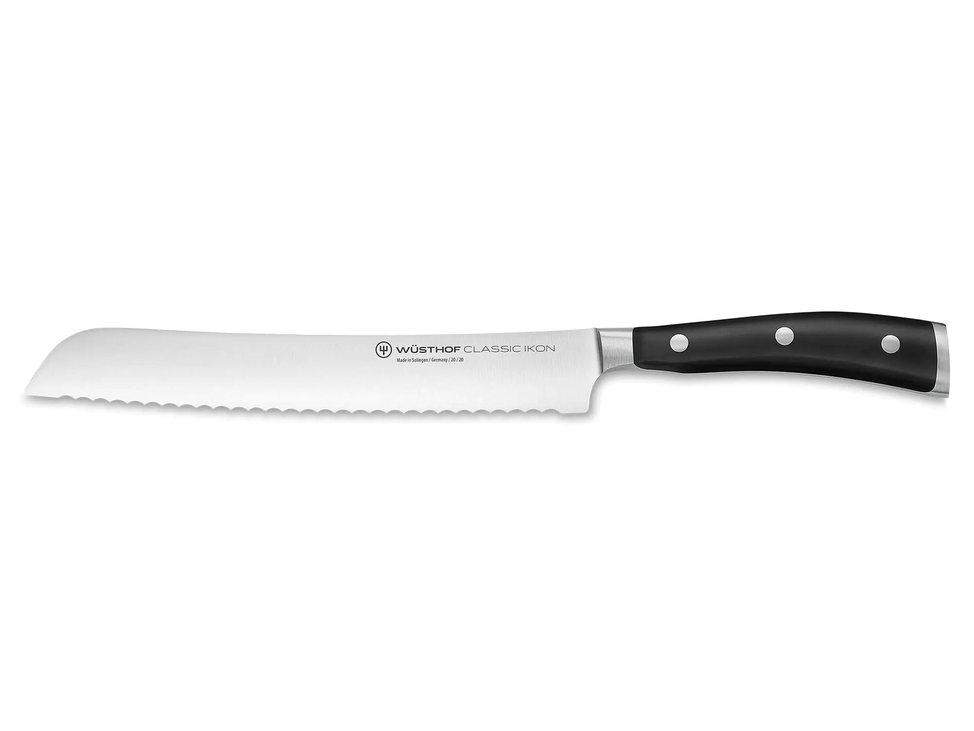 Wüsthof Classic IKON 8" Bread Knife Black