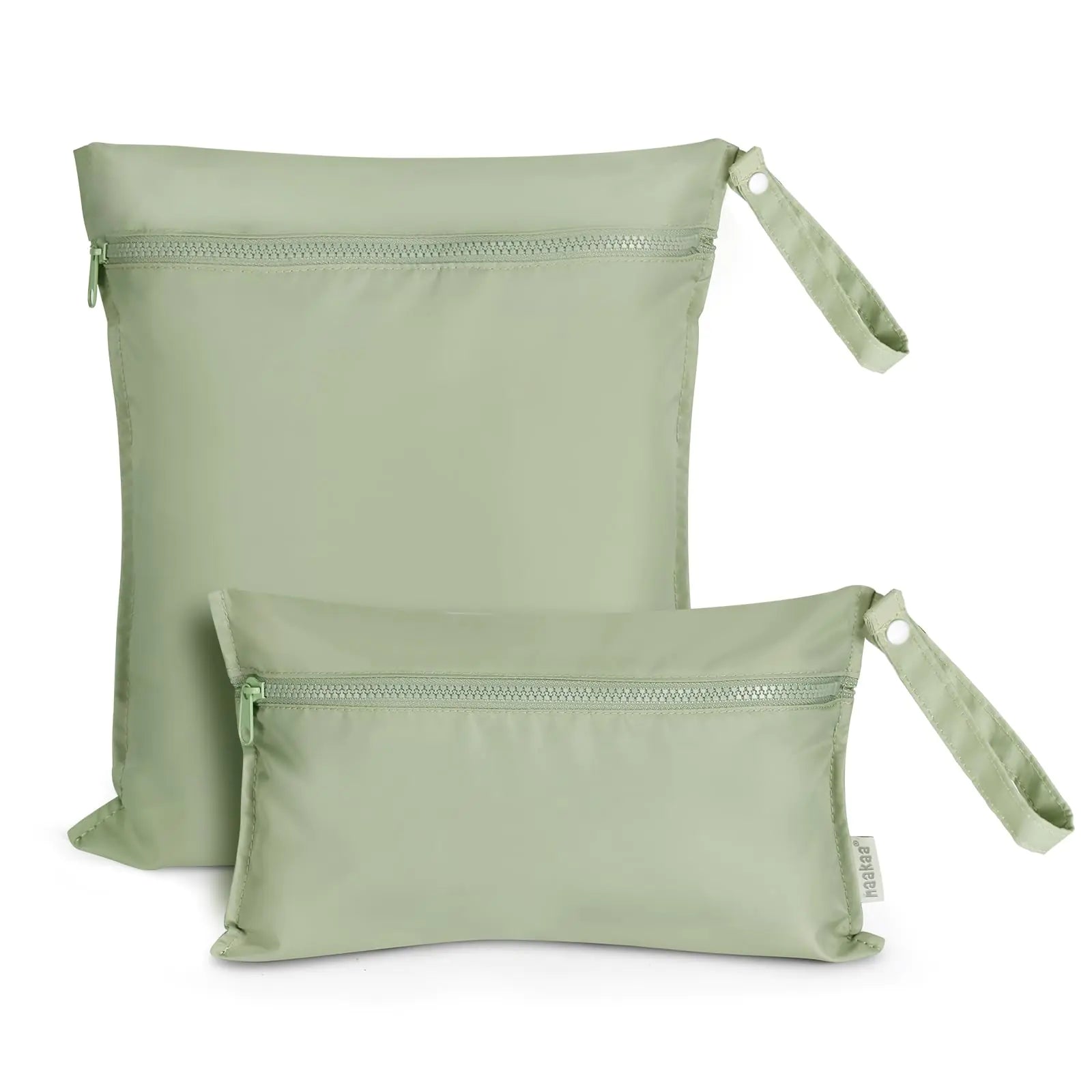 haakaa Waterproof Wet Bags for Baby Wet Dry Bags for Diaper Bag Travel Swimsuit Beach Pool Pump Parts Stroller DaycareYoga Grass 2 Pack