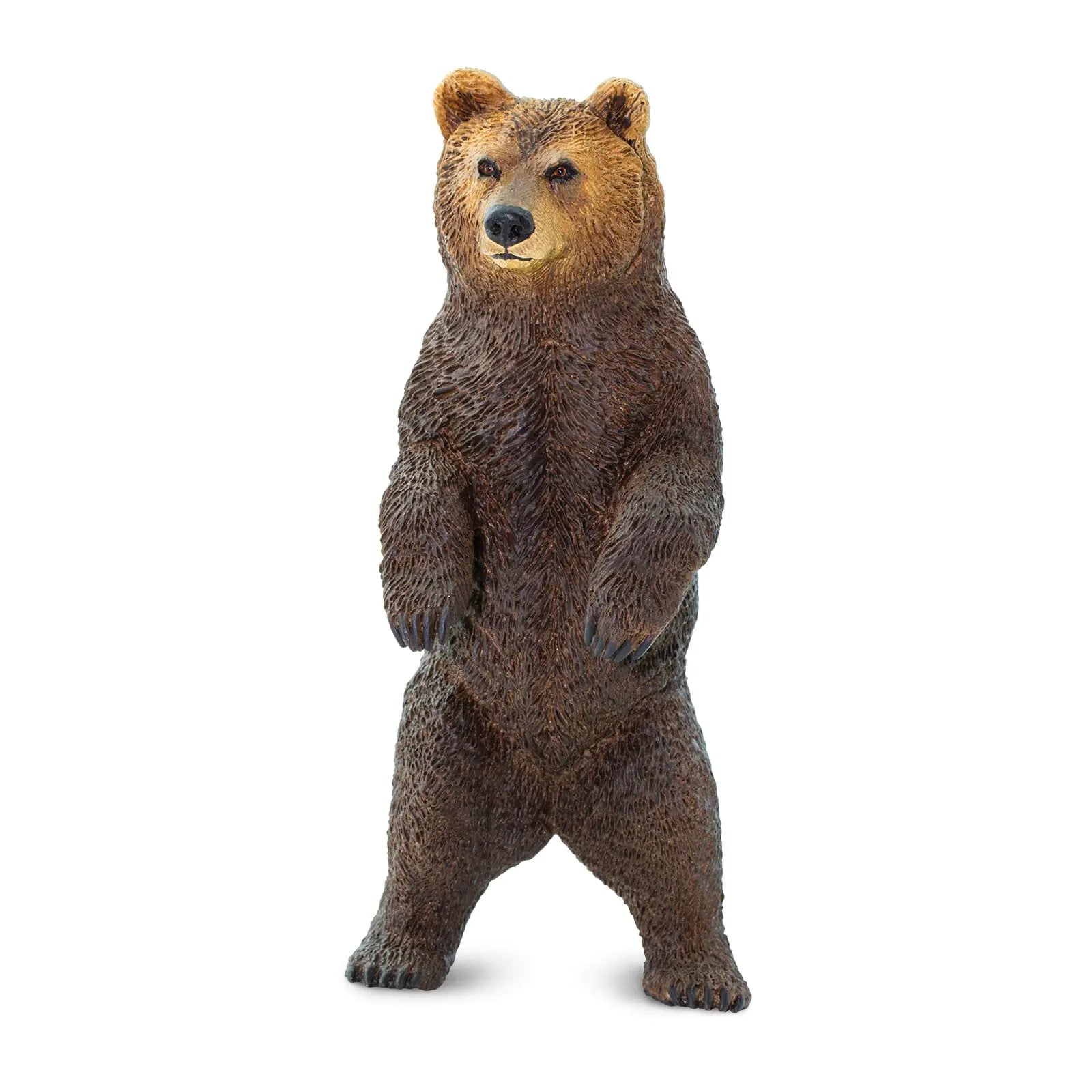 Safari Ltd. Grizzly Bear Figurine - Hand-Painted Lifelike 4.2" Model Figure - Fun Educational Toy for Boys Girls & Kids Ages 3+