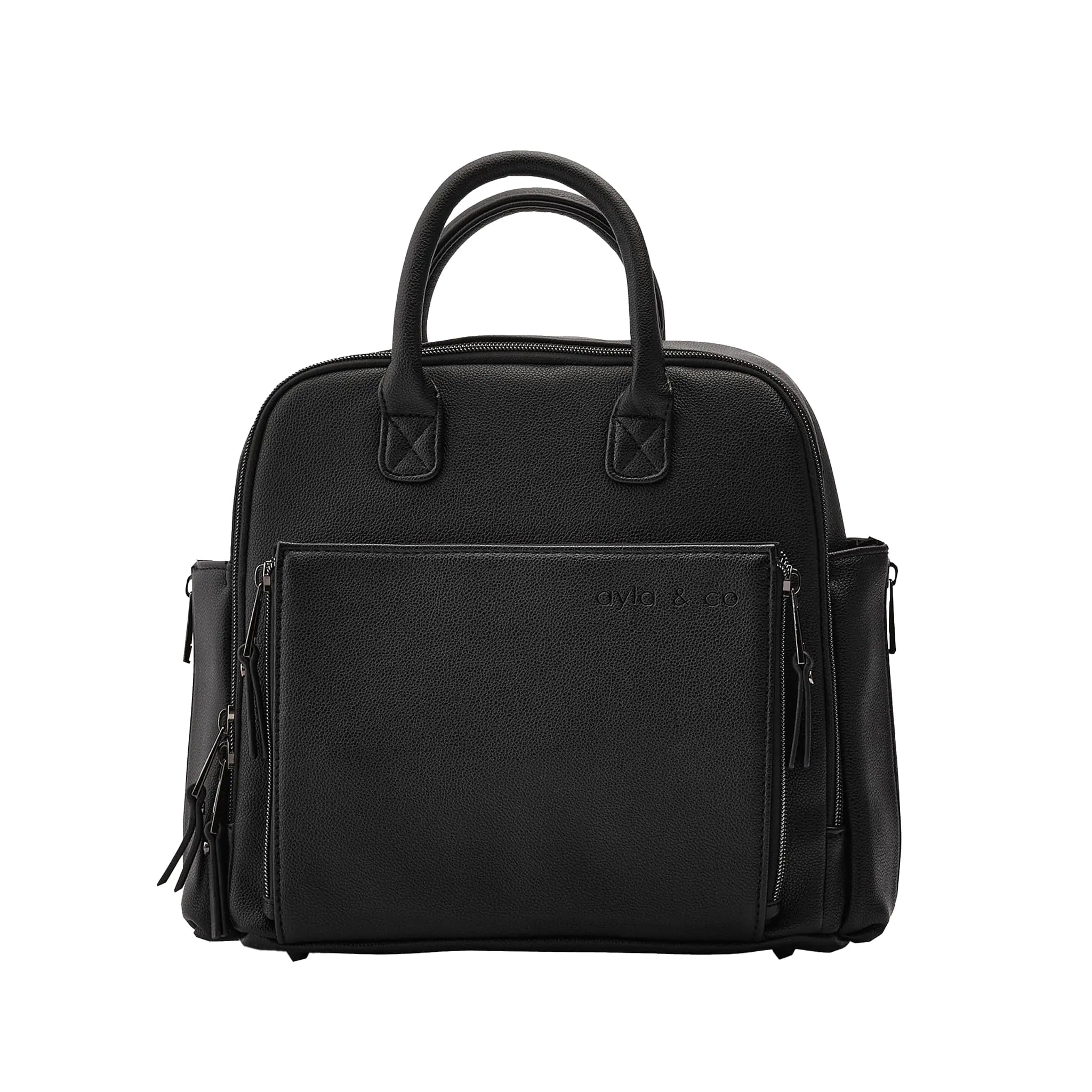 Vegan Leather Ayla & Co Diaper Tote Bag