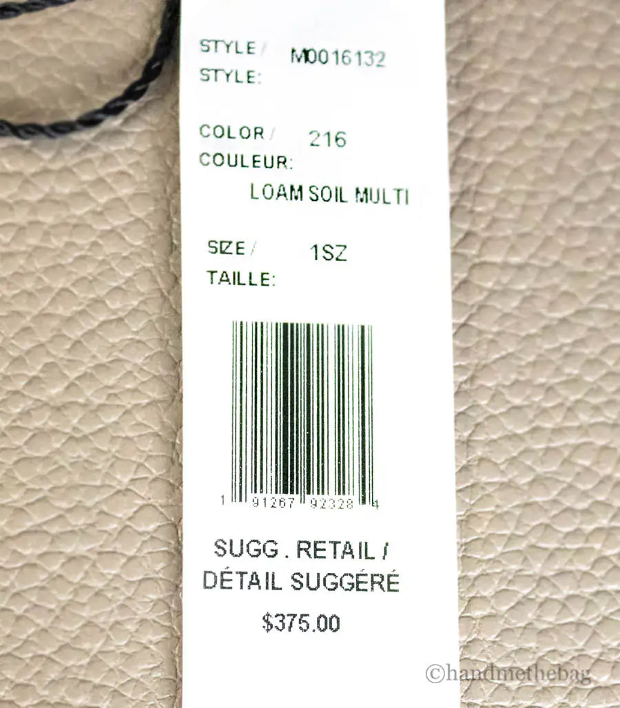 Marc Jacobs Grind Mini Loam Soil Colorblock Leather Tote